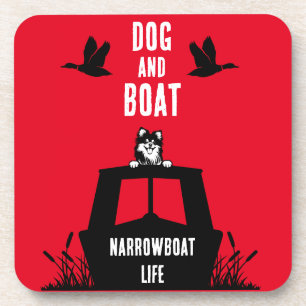 Narrowboat Kanalboat Leben Getränkeuntersetzer