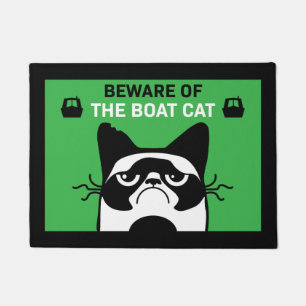 Narrowboat Kanalboot Lebendes Haustier Katze Doorm Fußmatte