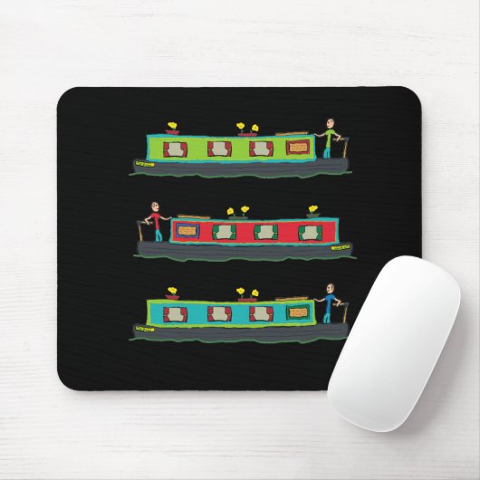 Narrowboat Mousepad (Mit Mouse)