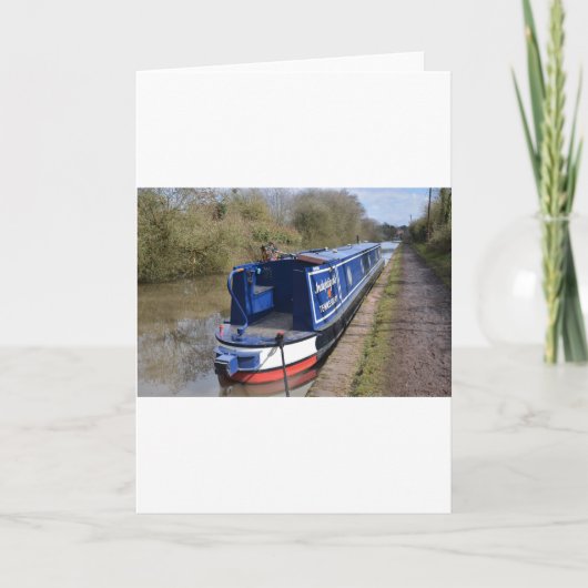 Narrowboat unermüdlich karte (Vorderseite)