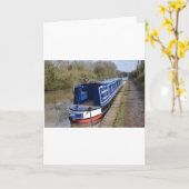 Narrowboat unermüdlich karte (Gelbe Blume)