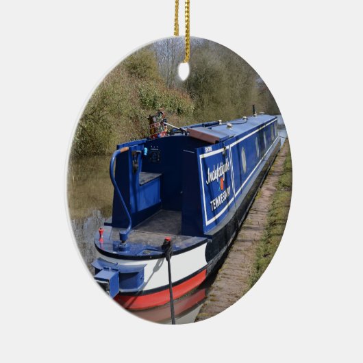 Narrowboat unermüdlich keramik ornament (Rechts)