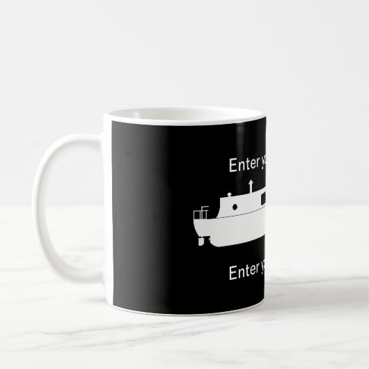 Narrowboat (weiß) kaffeetasse (Links)