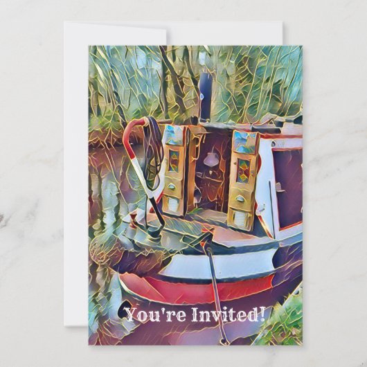 NARROWBOATS EINLADUNG (Vorderseite)