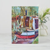 NARROWBOATS EINLADUNG (Stehend Vorderseite)