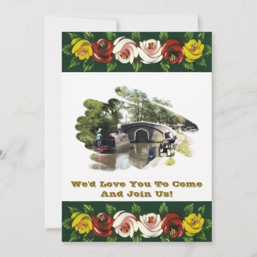 NARROWBOATS EINLADUNG (Vorderseite)