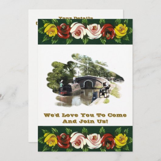 NARROWBOATS EINLADUNG (Vorne/Hinten)