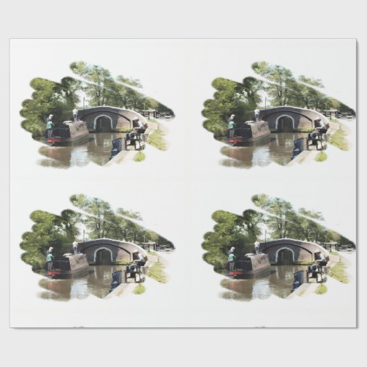 NARROWBOATS GESCHENKPAPIER (Flach)