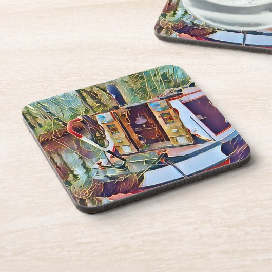 NARROWBOATS GETRÄNKEUNTERSETZER (Linke Seite)