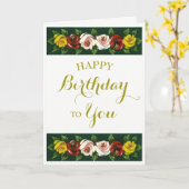 NARROWBOATS KARTE (Gelbe Blume)