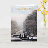 NARROWBOATS KARTE (Gelbe Blume)