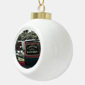 NARROWBOATS KERAMIK Kugel-Ornament (Rechts)