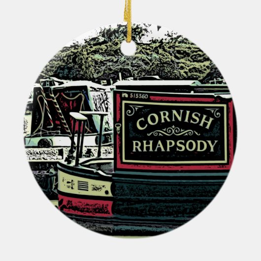 NARROWBOATS KERAMIK ORNAMENT (Hinten)