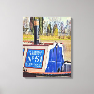 NARROWBOATS LEINWANDDRUCK