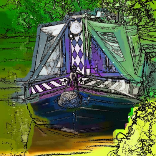 NARROWBOATS LEINWANDDRUCK