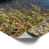 Narrowboats Moored at Salterhebble Basin Poster (Ecke)