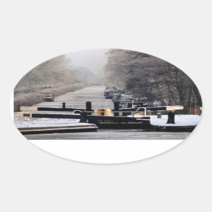 NARROWBOATS OVALER AUFKLEBER