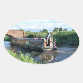 NARROWBOATS OVALER AUFKLEBER (Vorderseite)