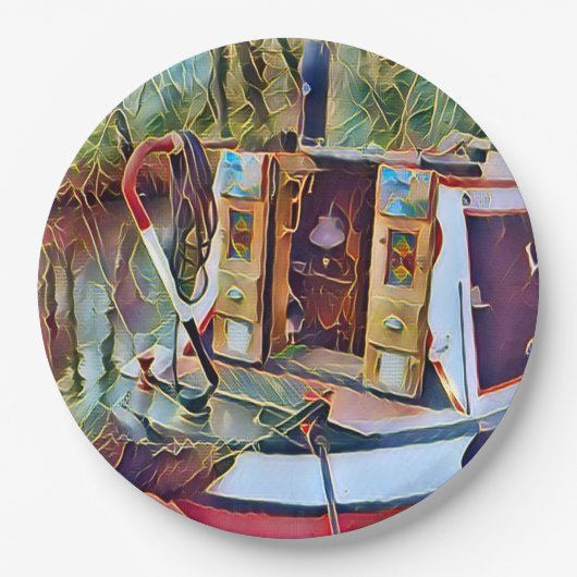 NARROWBOATS PAPPTELLER (Vorderseite)