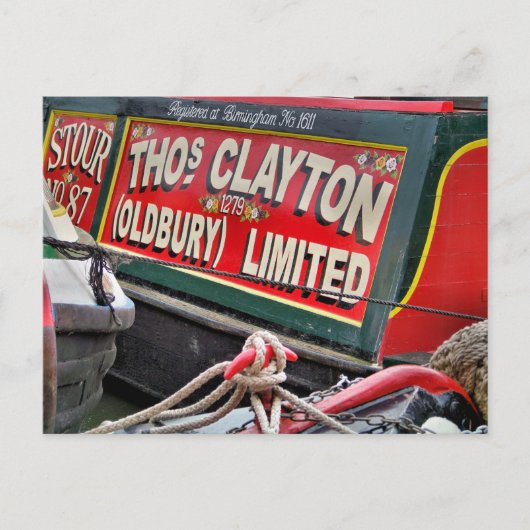 NARROWBOATS POSTKARTE (Vorderseite)