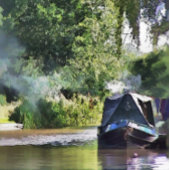 NARROWBOATS POSTKARTE