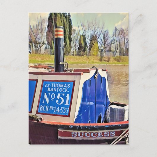 NARROWBOATS POSTKARTE (Vorderseite)