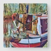 NARROWBOATS QUADRATISCHE WANDUHR (Vorderseite)