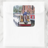 NARROWBOATS QUADRATISCHER AUFKLEBER (Tasche)