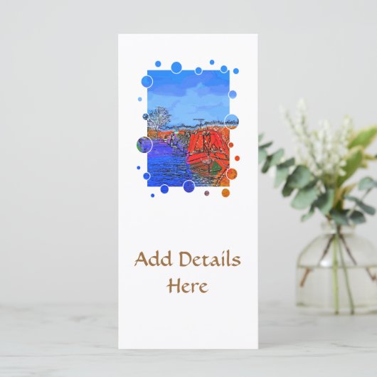 NARROWBOATS RACK CARDS (Stehend Vorderseite)