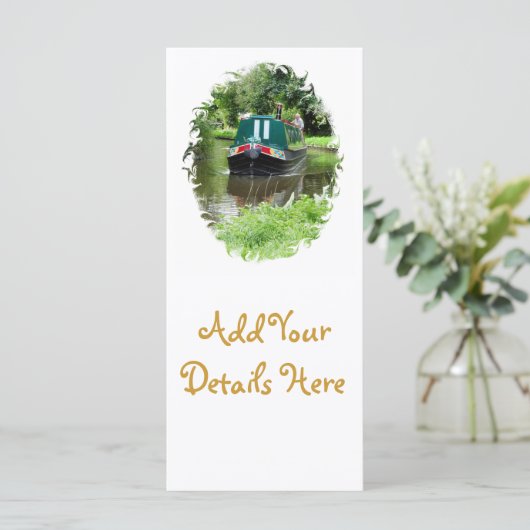 NARROWBOATS RACK CARDS (Stehend Vorderseite)