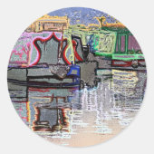 NARROWBOATS RUNDER AUFKLEBER (Vorderseite)