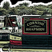 NARROWBOATS RUNDER AUFKLEBER