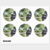 NARROWBOATS RUNDER AUFKLEBER (Blatt)