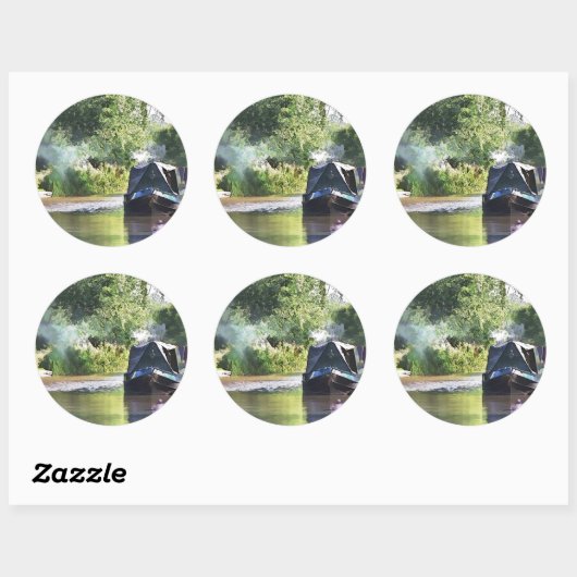 NARROWBOATS RUNDER AUFKLEBER (Blatt)