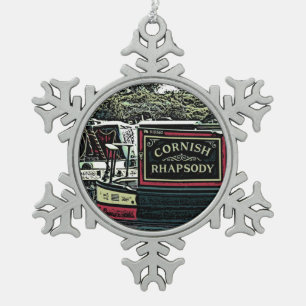 NARROWBOATS SCHNEEFLOCKEN Zinn-Ornament