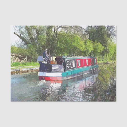 NARROWBOATS SEIDENPAPIER (Vorderseite)
