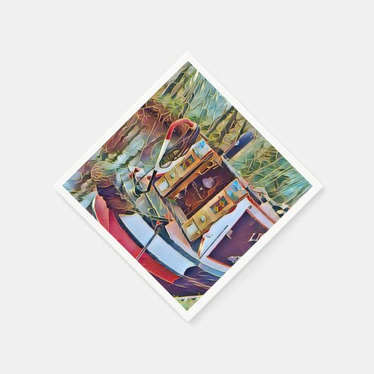 NARROWBOATS SERVIETTE (Ecke)