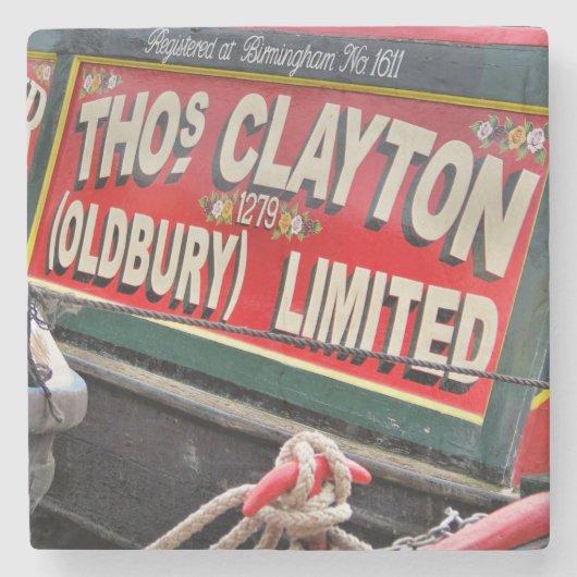 NARROWBOATS STEINUNTERSETZER (Vorderseite)