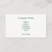 NARROWBOATS VISITENKARTE (Rückseite)