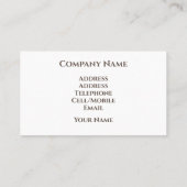 NARROWBOATS VISITENKARTE (Rückseite)