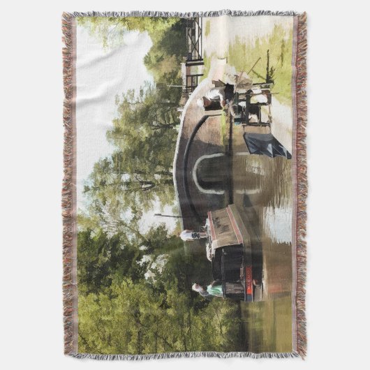 NARROWBOOT AUF DER KANALKANALKUCHERKANTE DECKE