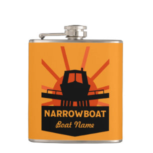 Narrowboote und Kanalboote - Umarmung Flachmann