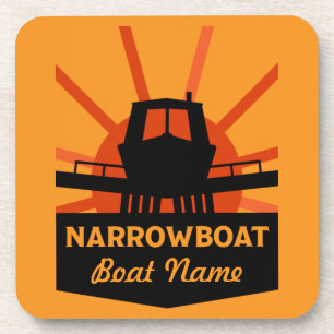 Narrowboote und Kanalboote - Umarmung Getränkeuntersetzer