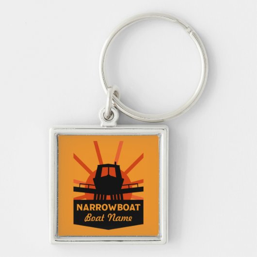 Narrowboote und Kanalboote - Umarmung Schlüsselanhänger (Vorne)