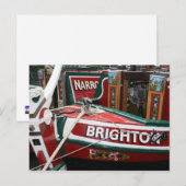 Narrowboter Postkarte (Vorne/Hinten)