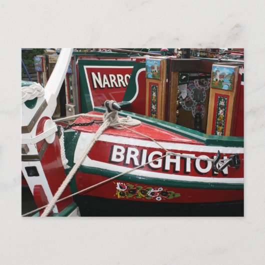 Narrowboter Postkarte (Vorderseite)
