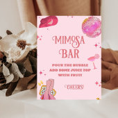 Narshville Bachelorette Mimosa Bar Table Sign Sockelschild
