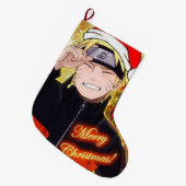 Naruto Christmas Stocking Großer Weihnachtsstrumpf (Vorderansicht (hängend))