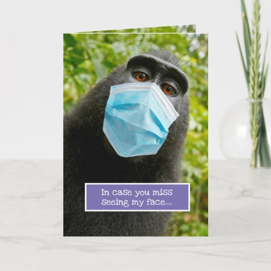 Naruto, der kreierte Makaque-Affe Selfie - Miss Yo Karte (Vorderseite)