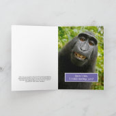 Naruto, der kreierte Makaque-Affe Selfie - Miss Yo Karte (Innenseite)